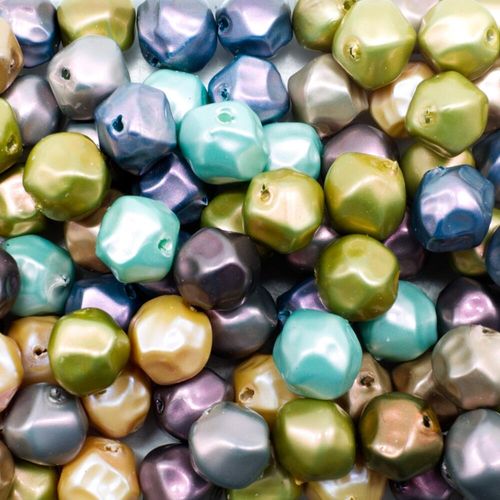 Acrylic Imitation Pearl Beads   10mm Odd Shape   Mix 1 for jewellery making