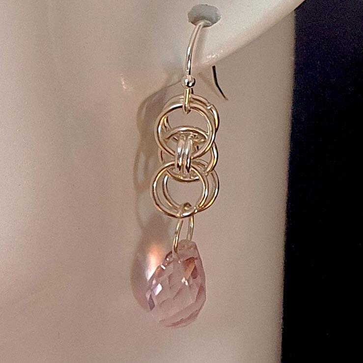 Keelie Crystal Drop Earrings 6 Pairs Mixed silver earring making kit — DIY set with beads and instructions for creating handmade jewelry