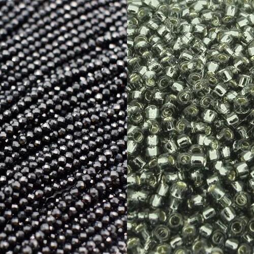 BC24 WK 5 Chenille Bracelet   Black Diamond for jewellery making
