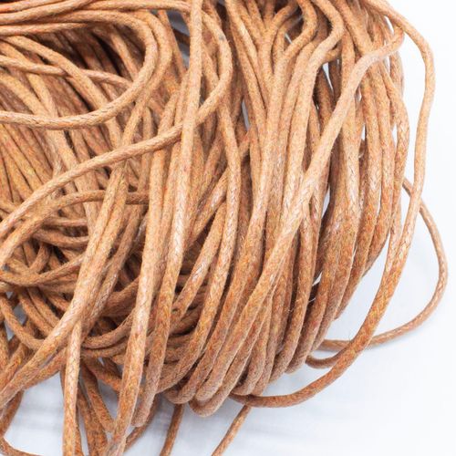 Wax Cotton Cord 1.5mm 4 metres   Tan for jewellery making