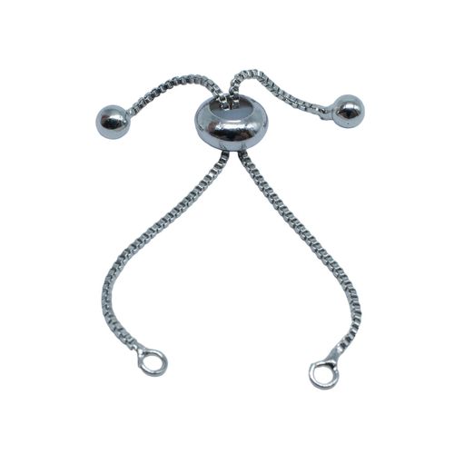 Adjustable Bracelet Making 3 Sets   Rhodium 6cm for jewellery making