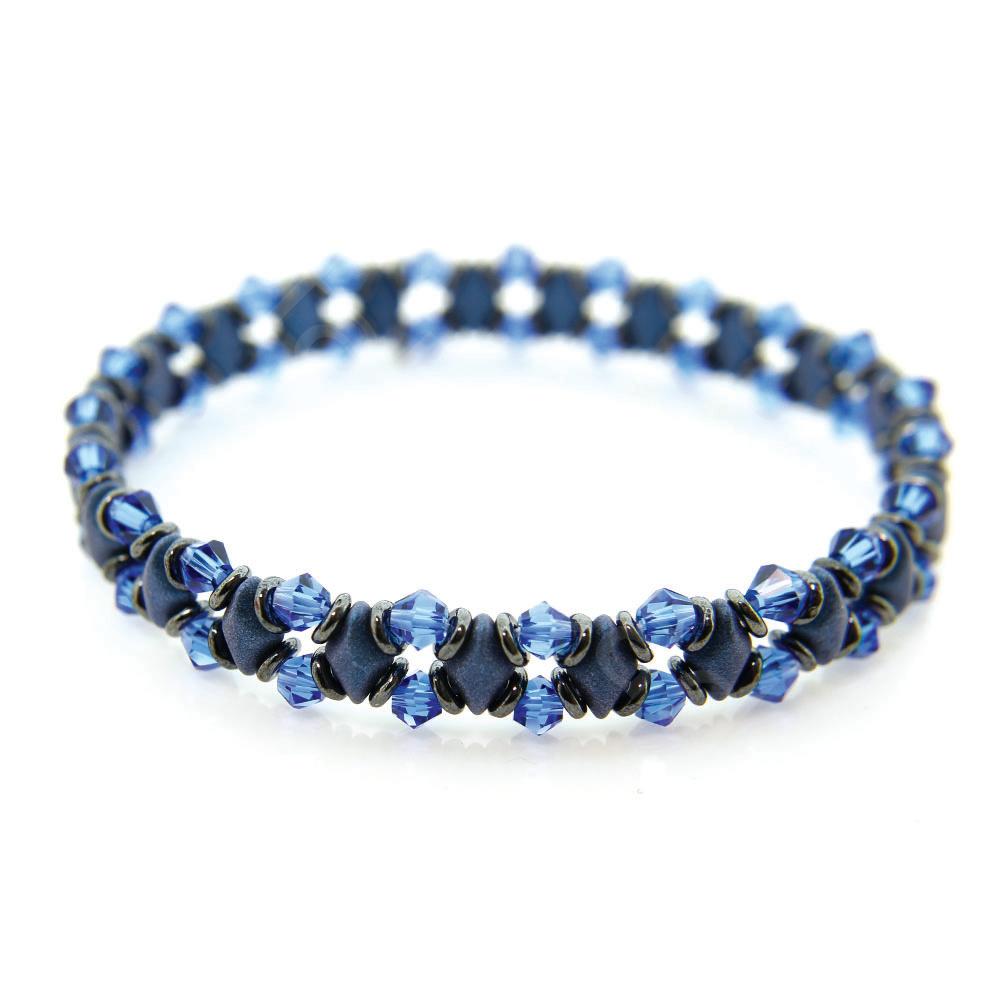 GemDuo Sparkle Bracelets - Dark Blue