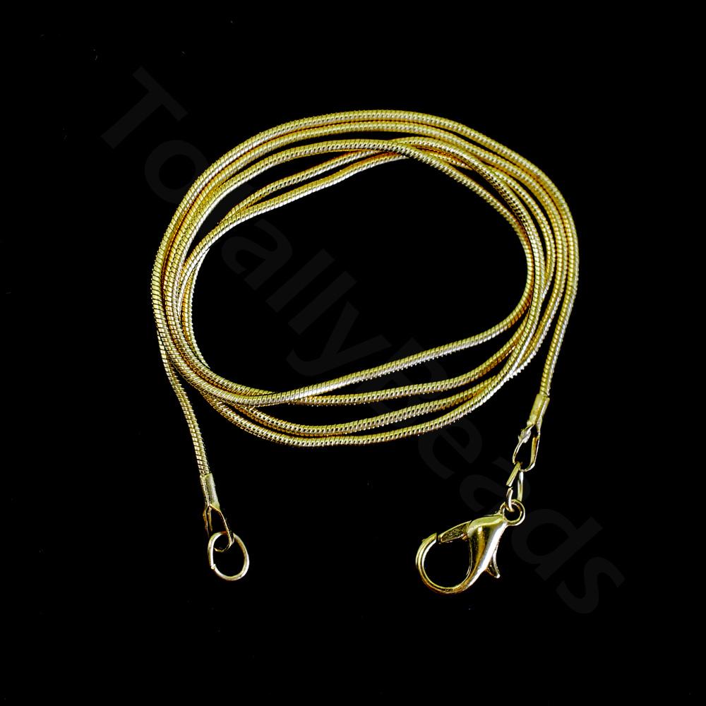 Necklace Chains Snake - Gold Plated 50cm