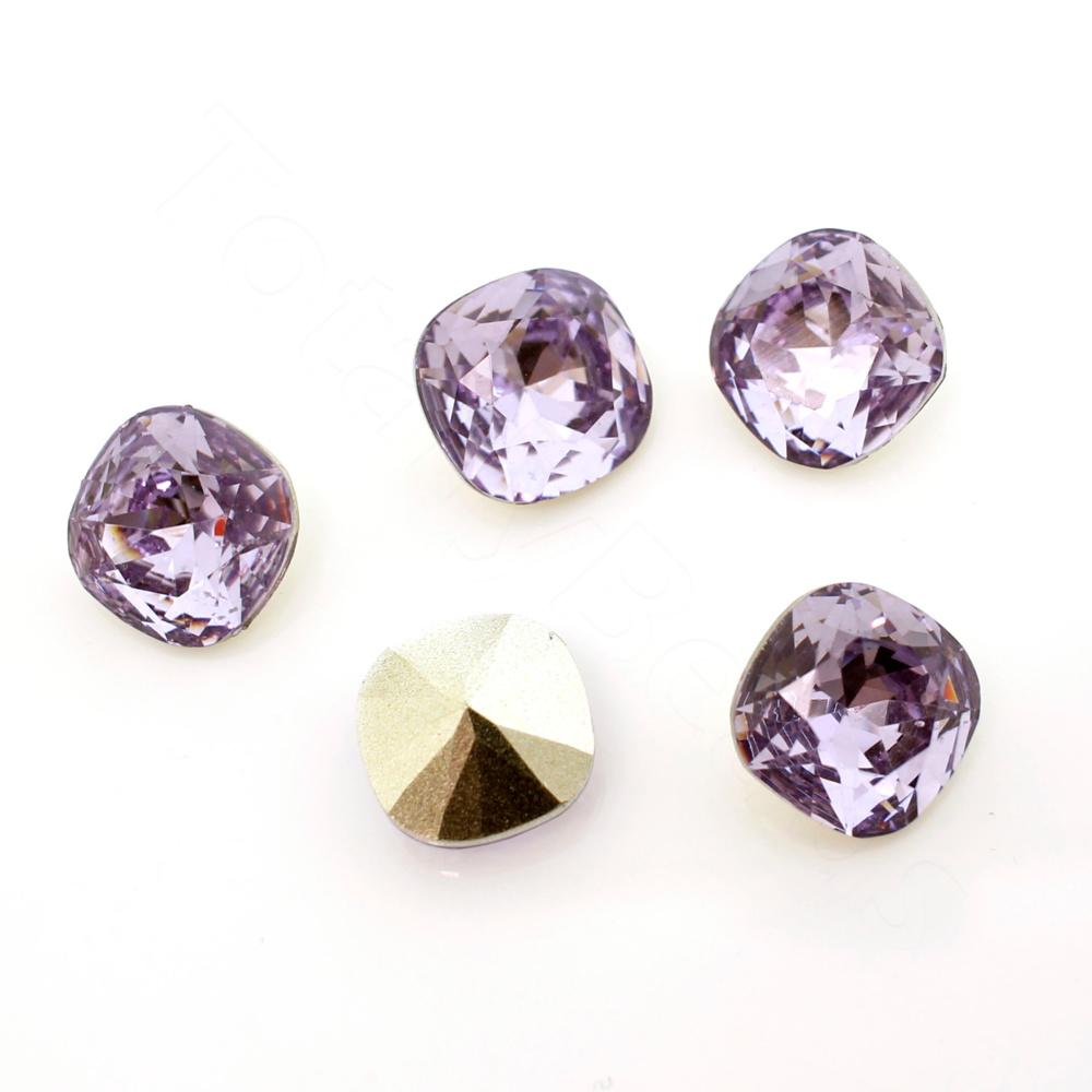 Square Crystal Rivoli 10mm - Violet 10pcs