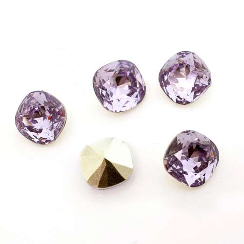 10mm resin Rivoli stone violet 1pc — faceted round crystal-style cabochon ideal for jewelry making, settings, and crafts