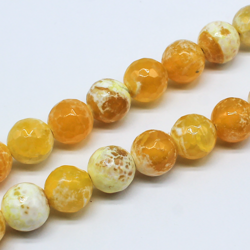 10mm resin druzy bead round yellow opal 15" strand — sparkling cabochon-style stone ideal for jewelry making, pendants, and craft designs