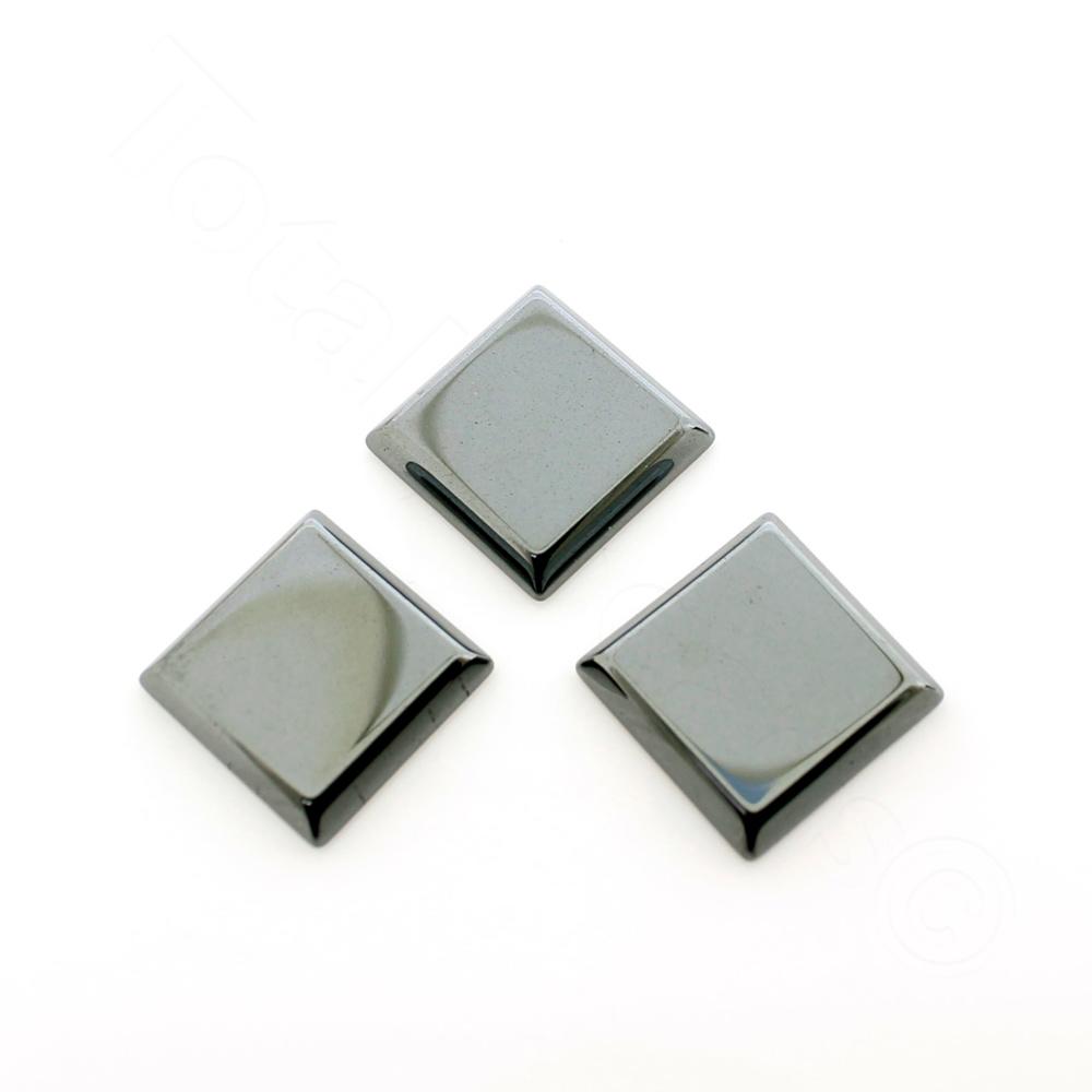 Hematite Cabochon Square 16x16mm - Hematite