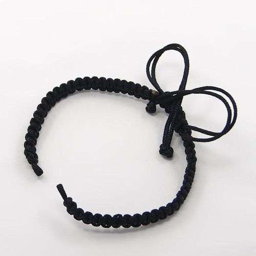 Adjustable Macrame Cord 150mm   Black for jewellery making
