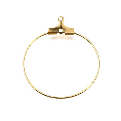 Loops 25mm Gold 4 Pairs for earrings for jewellery making
