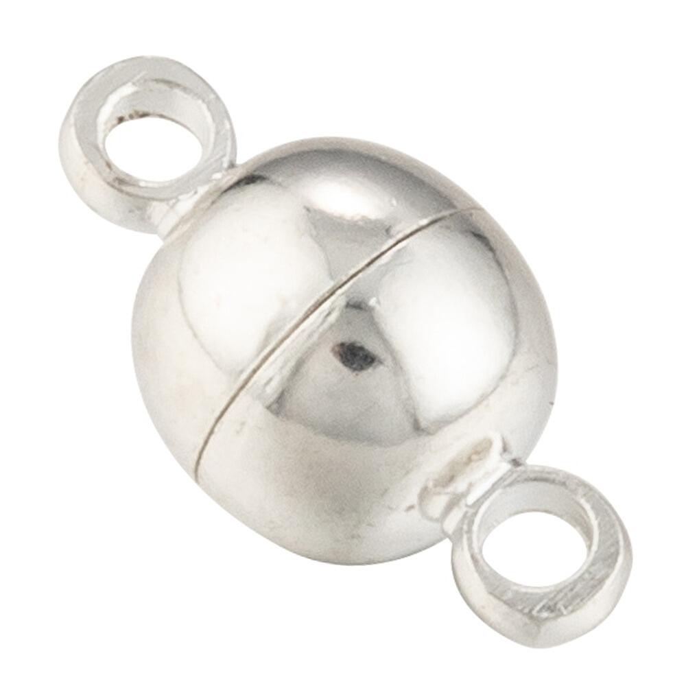 Magnetic Clasp Mini 11x6mm   Silver Plated 2pcs for jewellery making