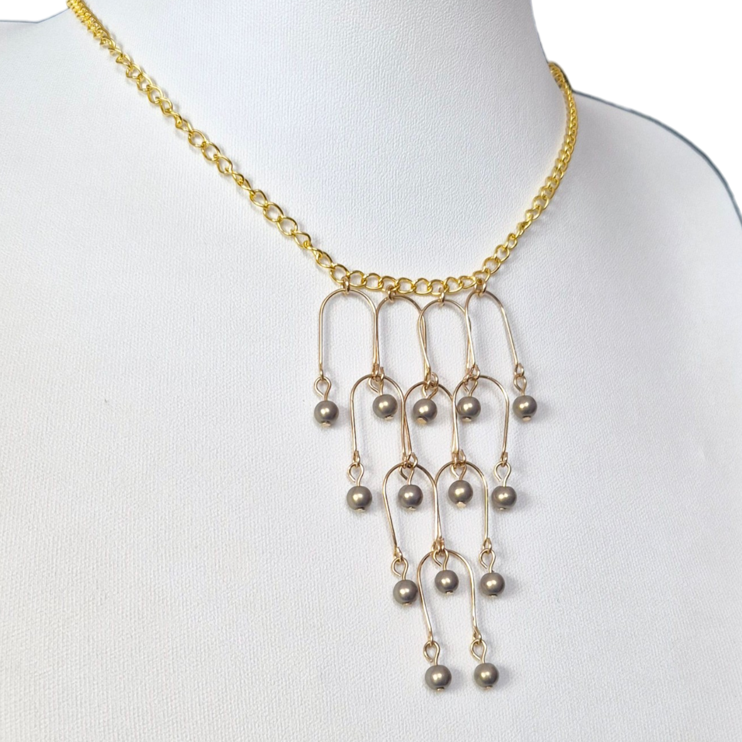 Yelena Necklace x4   Soft Gold for jewellery making