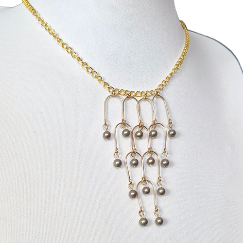 Yelena Necklace x4   Soft Gold for jewellery making