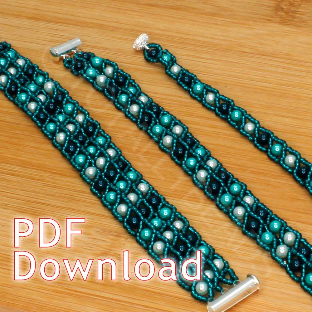 Snake Stitch Bracelet Instructions - Download