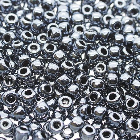 Toho Size 3 Seed Beads 10g - Metallic Hematite