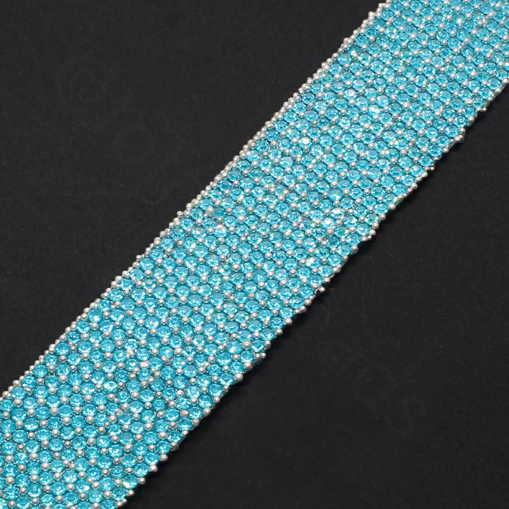 Sparkle Ribbon 22mm - Turquoise Crystal