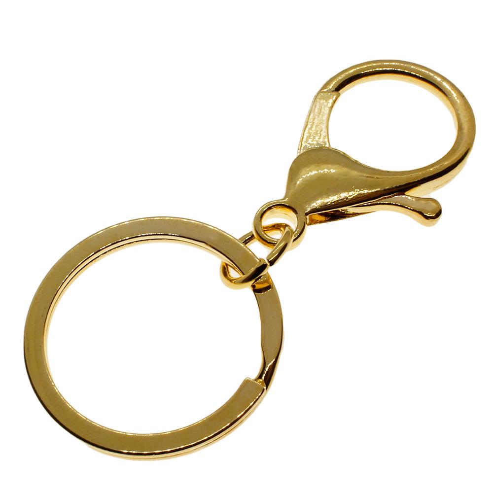 Lobster Clasp 35mm with Keyring - Gold Plated