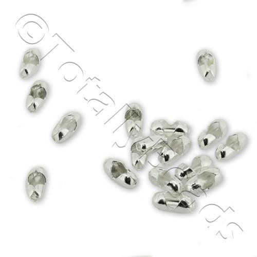 Ball Chain 1.5mm Connector - Silver Plated 30pcs