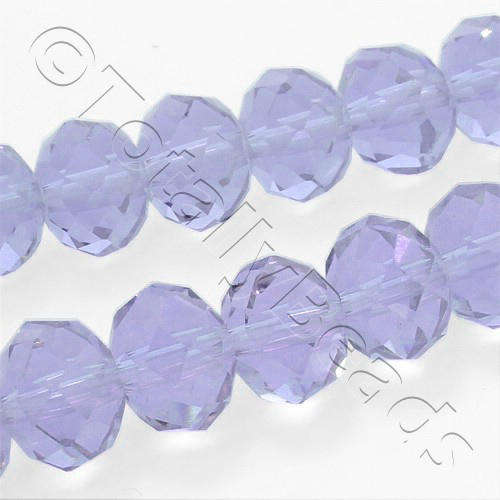 10mm crystal beads lilac, pack of 30 — faceted for jewelry making and beadwork