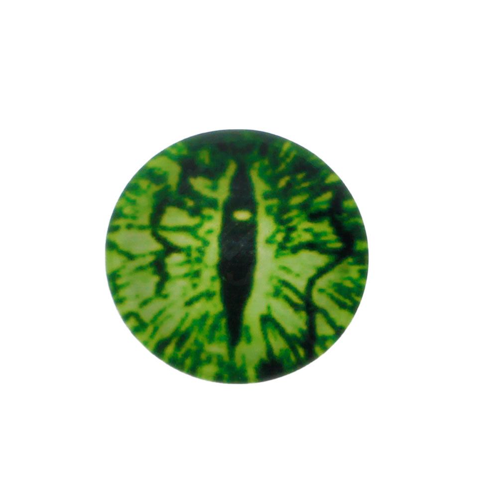 Glass Cabochon 20mm - Dragon Eye light green Colour