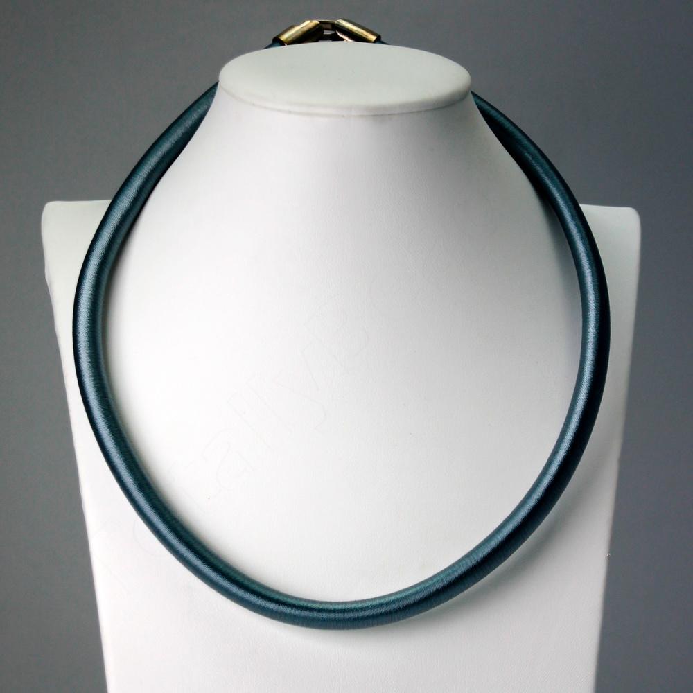 Satin Necklace Cord 8mm - Silver Grey