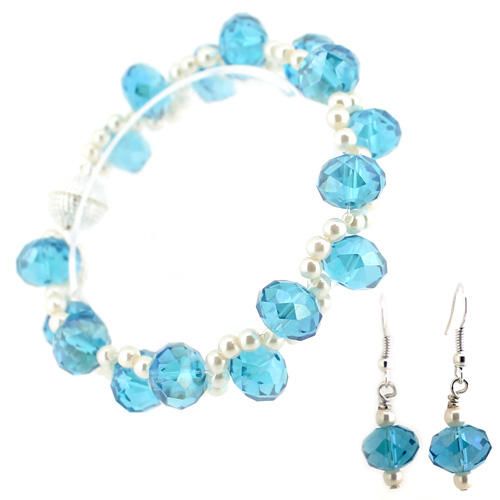 Sian Aqua Bracelet Kit bracelet making kit — DIY set with beads and instructions for creating handmade jewelry