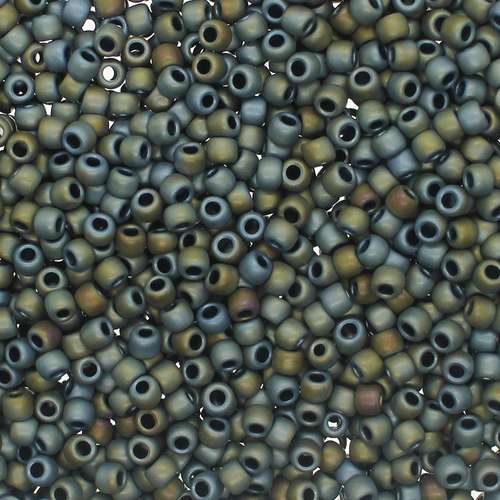 Toho Size 6 Seed Beads 10g - Matt Iris Gray