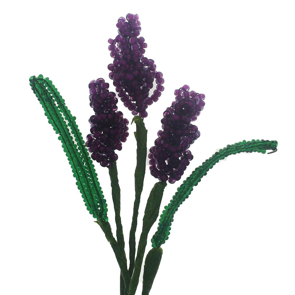 Beaded Lavender Flowers - French little bee Lavender
