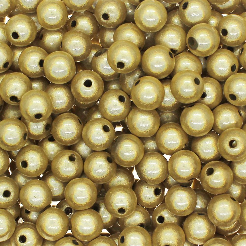 Miracle Beads - 8mm Round Gold 50pcs
