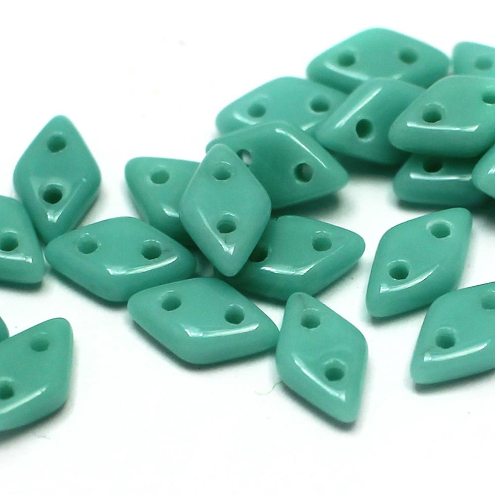 CzechMates Diamond Beads 60pcs - Opaque Turquoise
