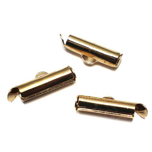 Slide Connector 14mm Champagne Gold 12pcs