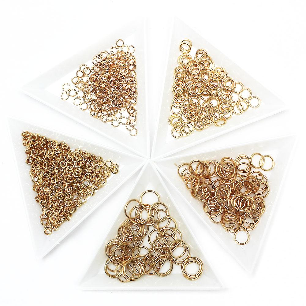 Jump Rings Variety Pack - Champagne Gold