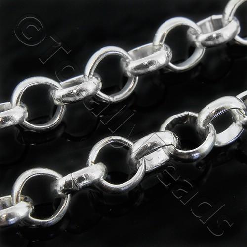 Chain Silver Plated - Rolo 6mm