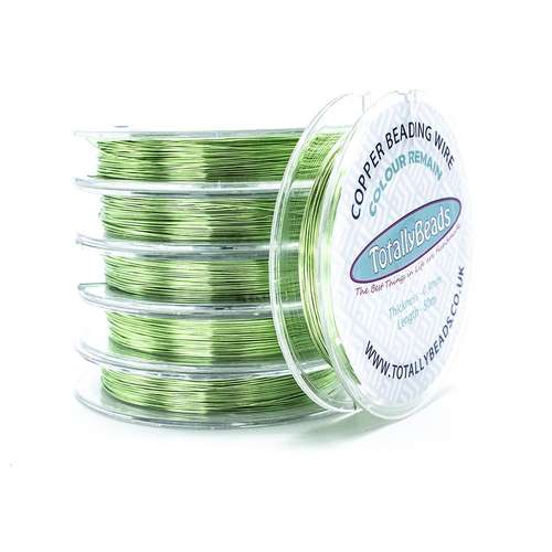 Copper Wire 0.4mm Light Green (50m) CR