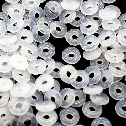4mm Czech glass glass beads ring 4mm 5g 180pcs - alabaster — pack of 5, high-quality two-hole beads ideal for jewelry making, bead weavin…