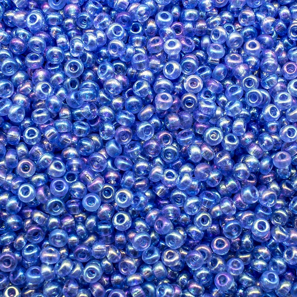 FGB Seed Beads Size 12 Trans Rainbow Sapphire - 50g