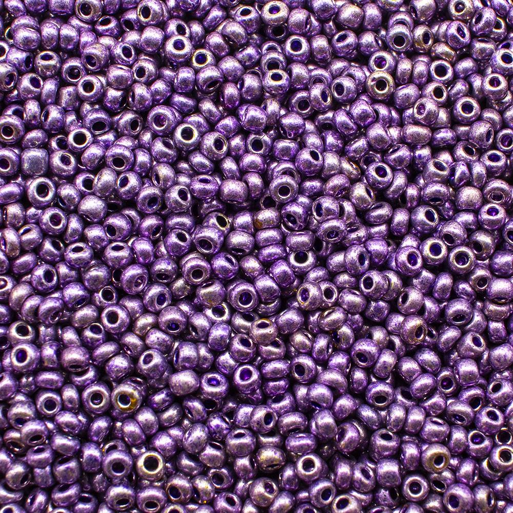 FGB Seed Beads Size 12 Met Mauve - 50g