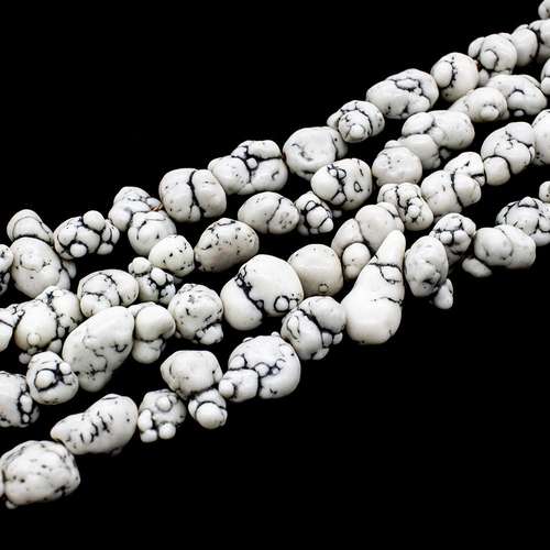 resin druzy bead white synthetic howlite nuggetsa — sparkling cabochon-style stone ideal for jewelry making, pendants, and craft designs
