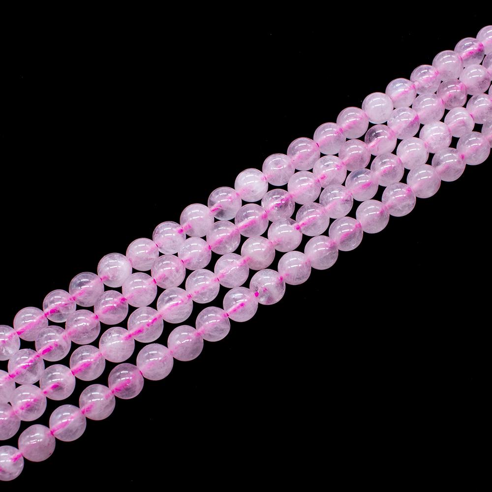 Rose Quartz Round Beads - 6mm 15" inch