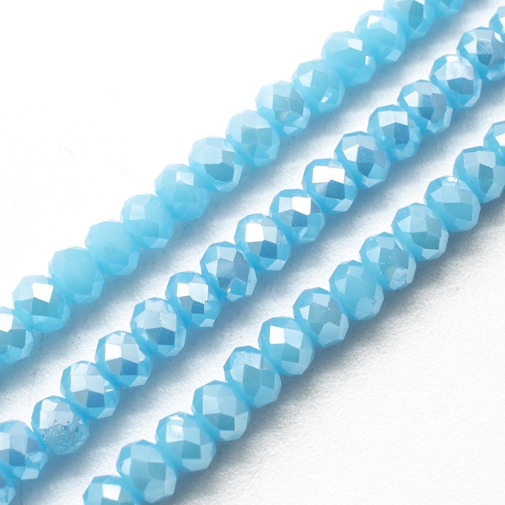 Crystal Rondelle 3x4mm - Baby Blue AB