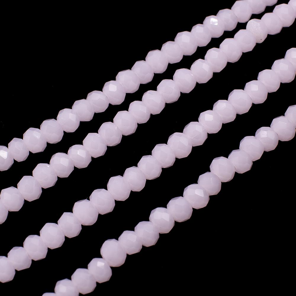 Crystal Rondelle 2.5x3.5mm - Pastel Pink 150pcs