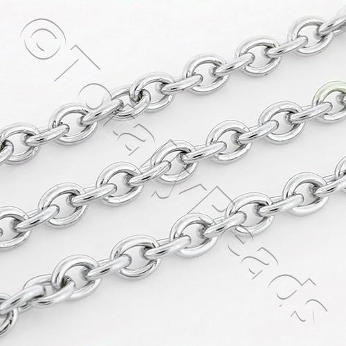 Stainless Steel Chain Oval 4mm