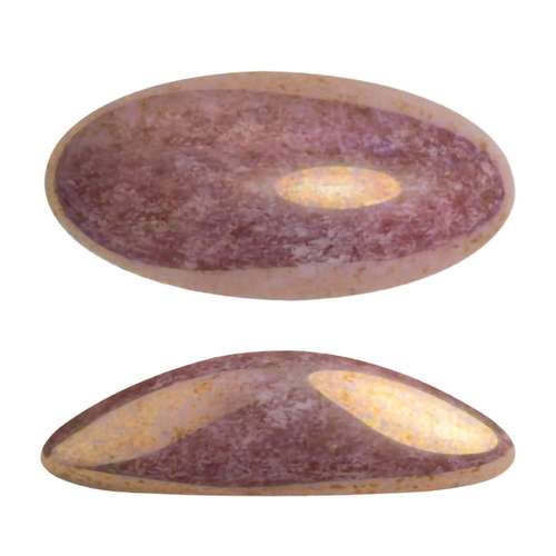 Par Puca 3D Cabochon - 20x10mm -  Opq Violet/Gold