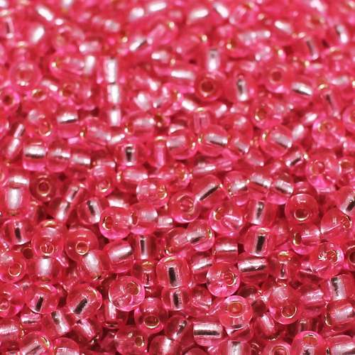 size 6 FGB glass seed beads rose — 50g pack, ideal for bead weaving, embroidery, and jewelry making