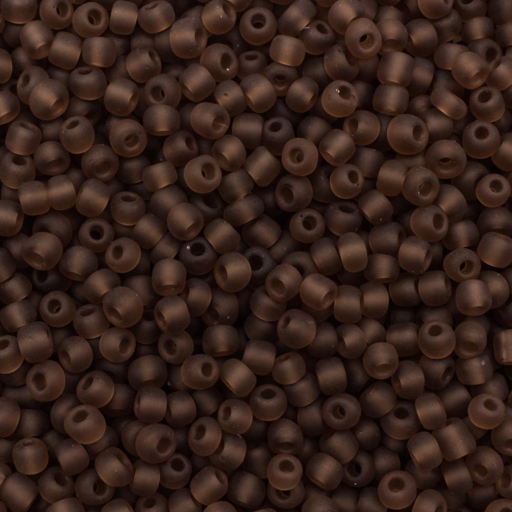 FGB Seed Bead Size 8 - Frosted Brown 50g