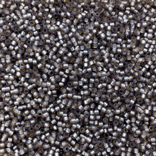 Toho Treasure Size 11 5g - PermaFinish Translucent Silver-Lined Grey