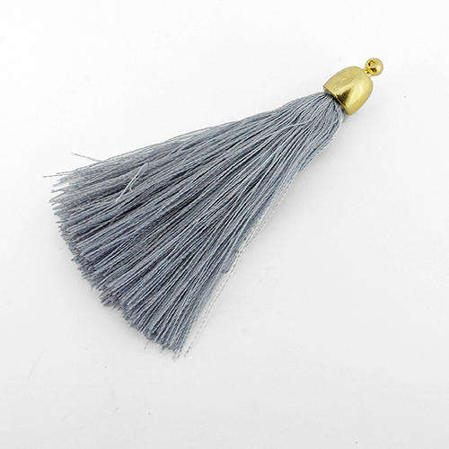 Gold Tassel - Grey