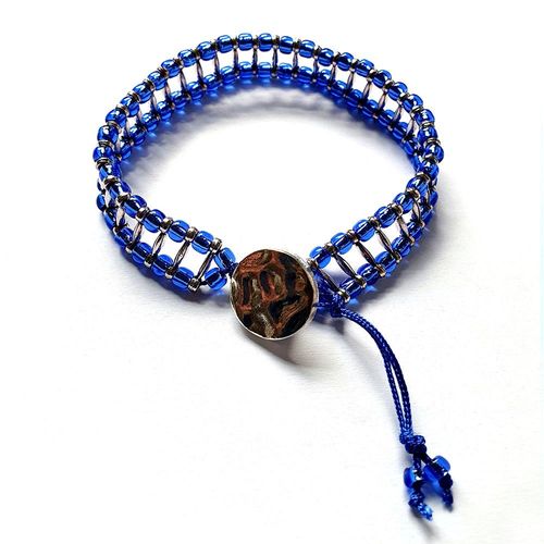 Billy Bracelet dark blue bracelet making kit — DIY set with beads and instructions for creating handmade jewelry