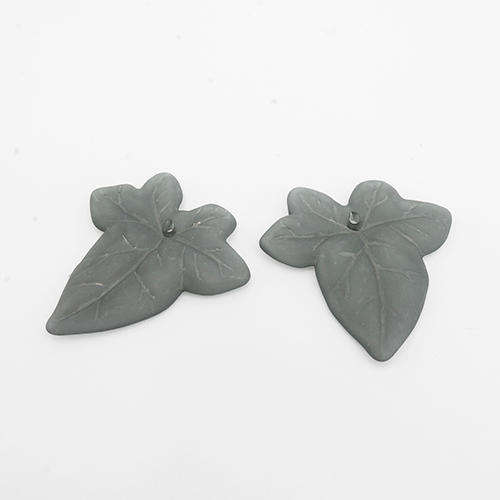 Lucite Leaf Large - Grey - 15 pcs