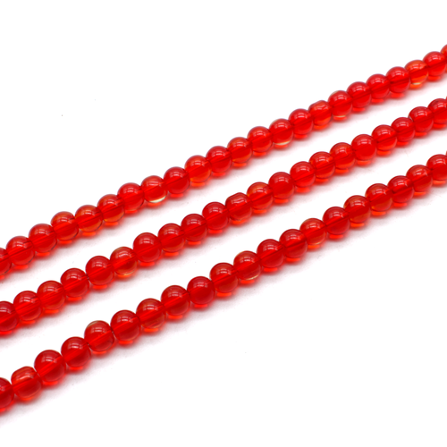 Glass Beads Round 6mm - Dark Red