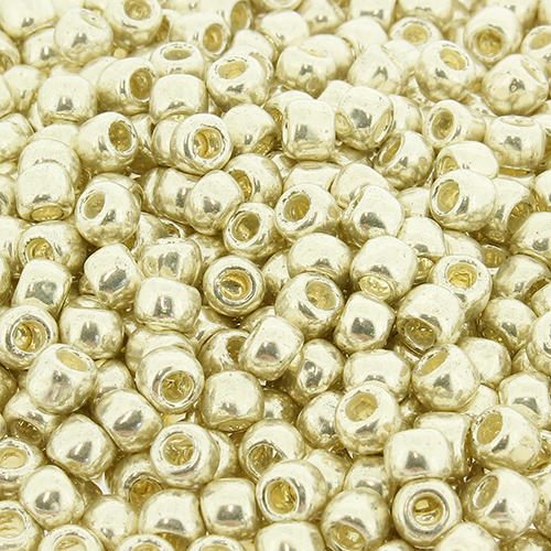 Toho Size 6 Seed Beads 10g - Galvanized Aluminum